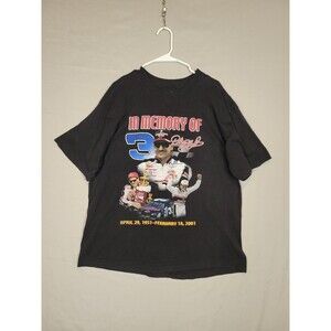 Vintage Nascar In Memory of Dale Earnhardt Sr Mens XL Graphic T-Shirt